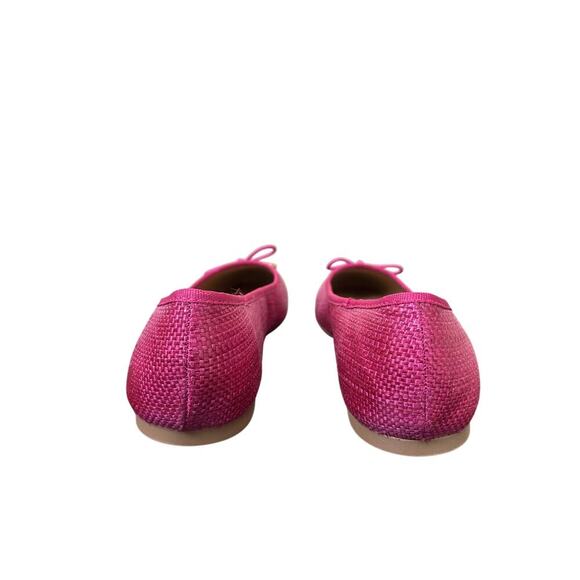 NWT Crown & Ivy Wide 8.5 Hot Pink Larissa Slip On Ballet Flat Shoe Work Office - Picture 9 of 13
